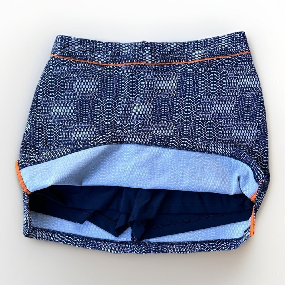 Lady Hagen Golf Skort Navy Orange Trim 16” Tennis Women's Size 6 Pockets - Picture 6 of 8